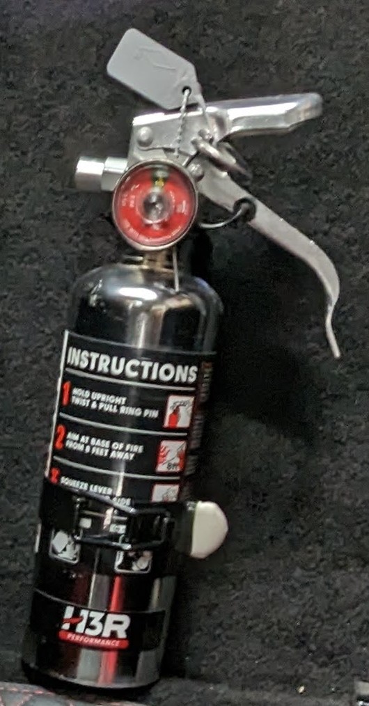 Black Fire Extinguisher